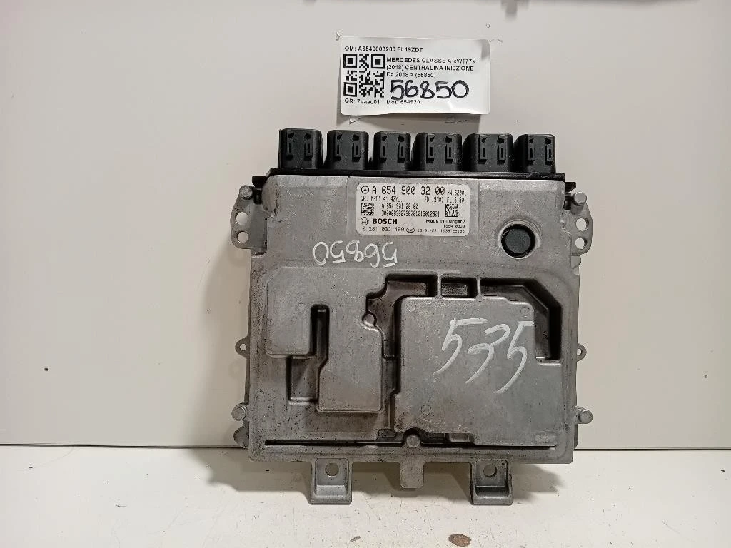 Centralina Iniezione A6549003200 Mercedes Classe A W177 2018