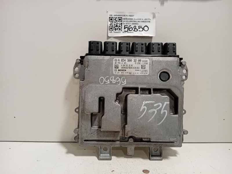 Centralina Iniezione A6549003200 Mercedes Classe A W177 2018