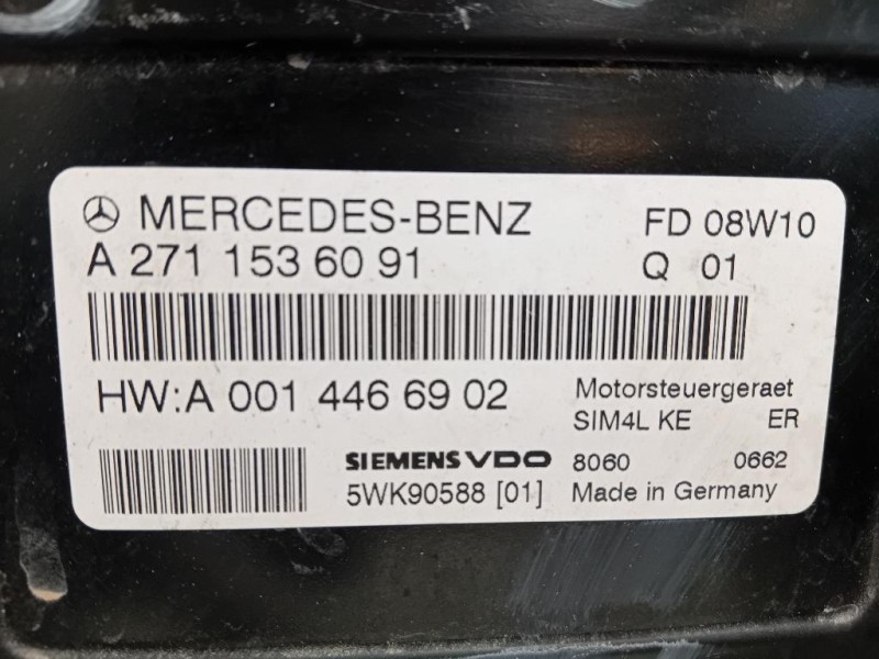 Centralina Iniezione A2711536091 Mercedes Classe SLK R171 2008