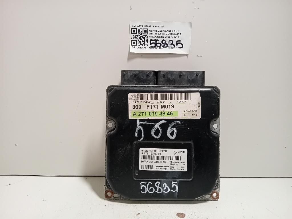Centralina Iniezione A2711536091 Mercedes Classe SLK R171 2008
