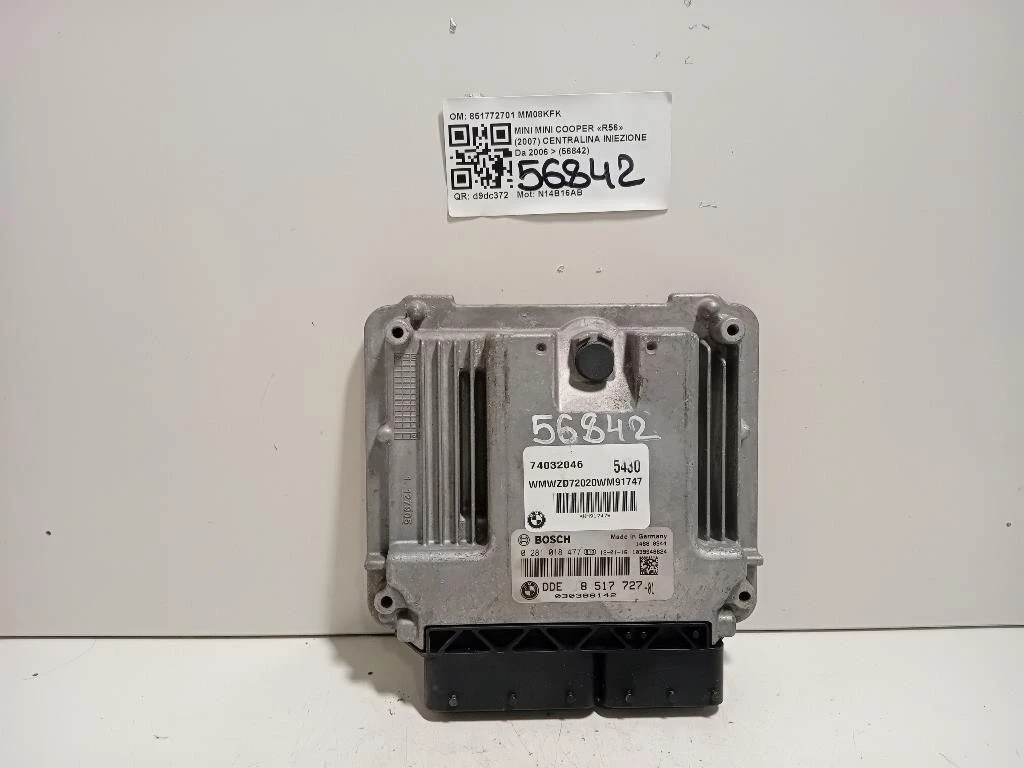 Centralina Iniezione 851772701 Mini MINI Cooper R56 2007