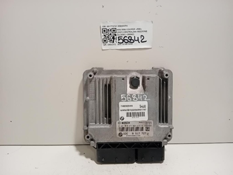 Centralina Iniezione 851772701 Mini MINI Cooper R56 2007