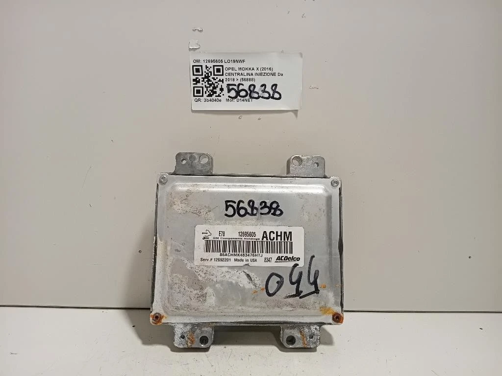 Centralina Iniezione 12695605 Opel Mokka X 2016