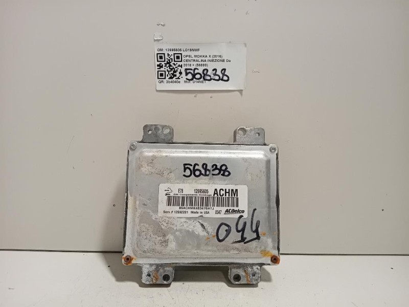 Centralina Iniezione 12695605 Opel Mokka X 2016