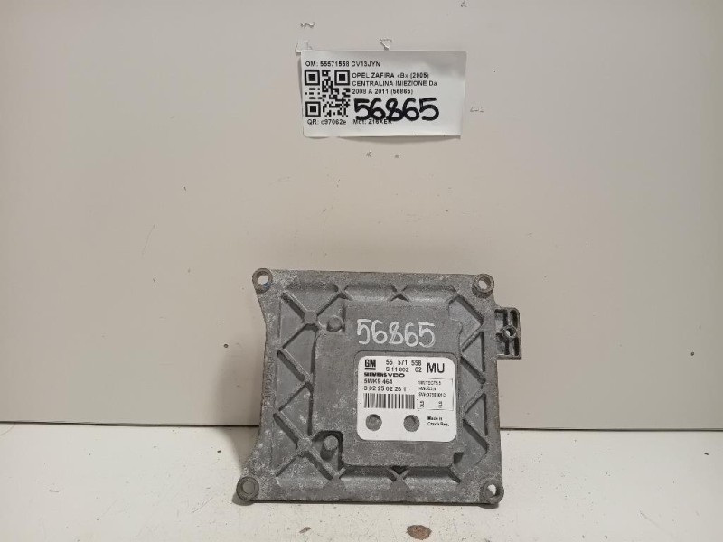 Centralina Iniezione 55571558 Opel Zafira B 2005