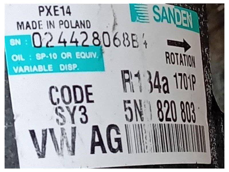 Motore Completo CBAB 140 CV Audi A3 8PA Sportback 2008