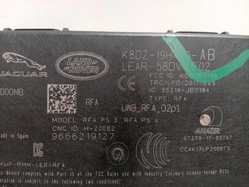 Centralina Keyless GO K8D2-19H440-AB Jaguar F-pace 2020