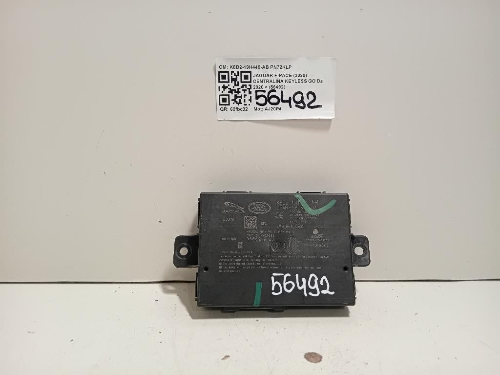 Centralina Keyless GO K8D2-19H440-AB Jaguar F-pace 2020