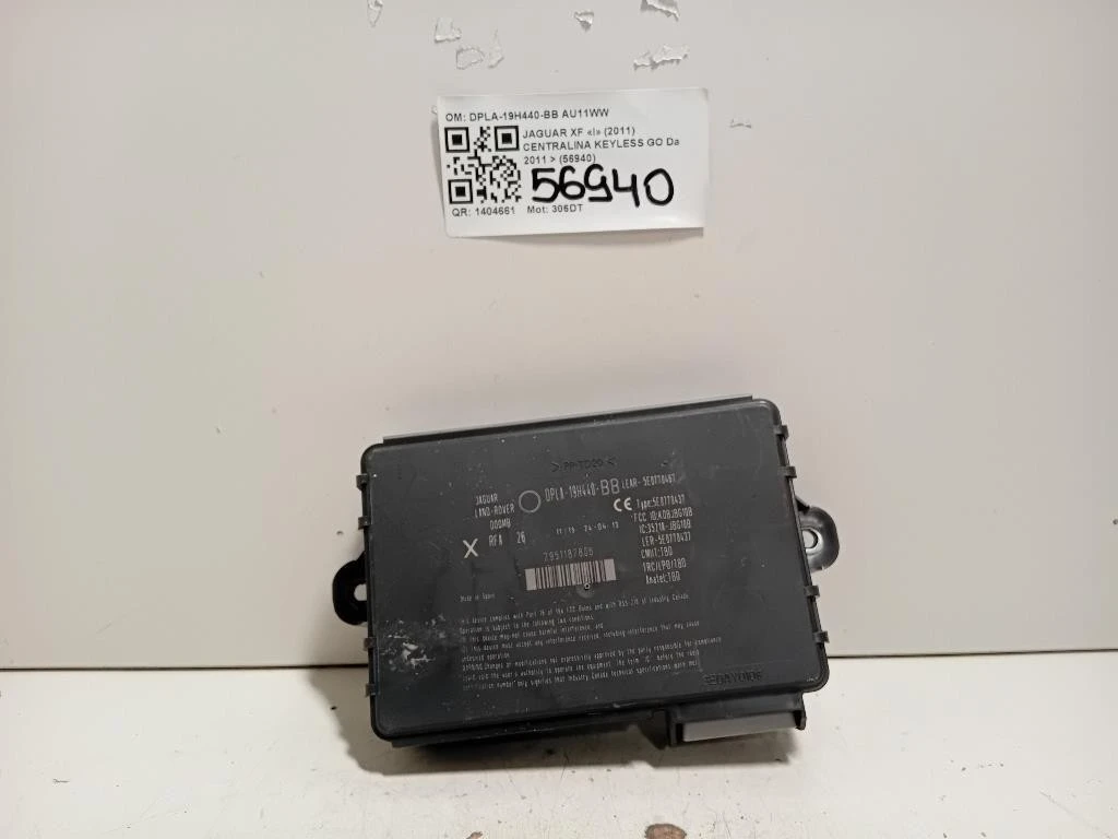 Centralina Keyless GO DPLA-19H440-BB Jaguar XF I 2011