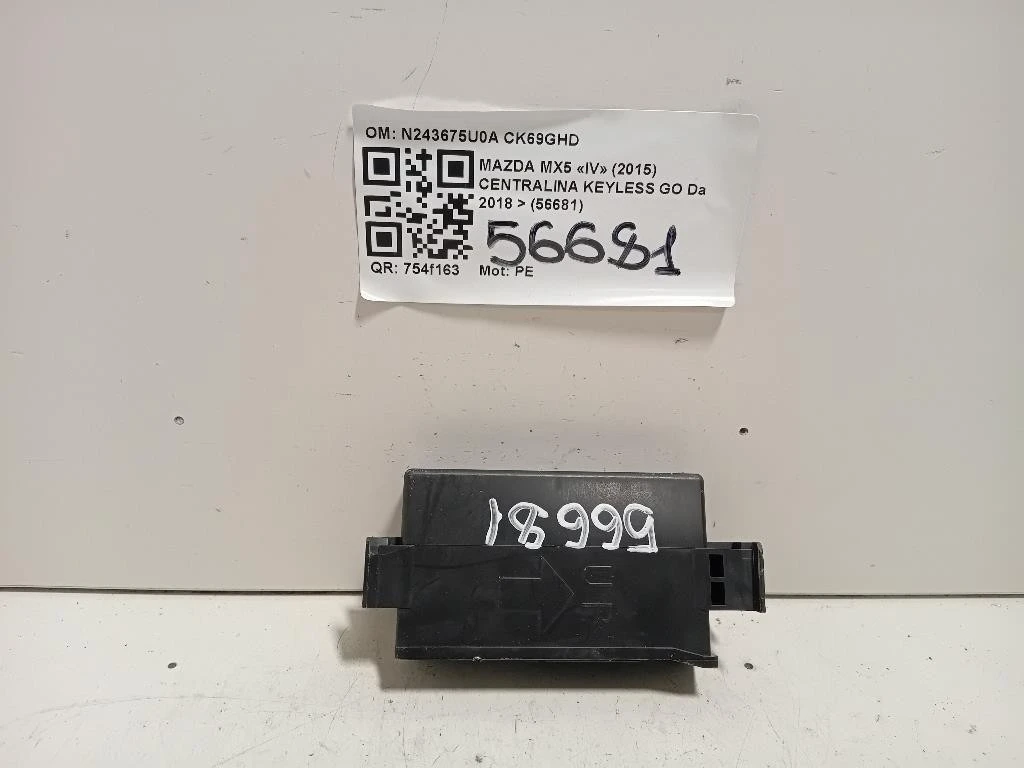 Centralina Keyless GO N243675U0A Mazda MX5 IV 2015
