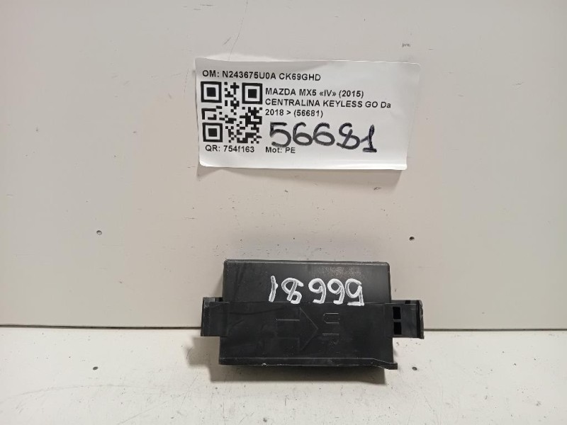 Centralina Keyless GO N243675U0A Mazda MX5 IV 2015