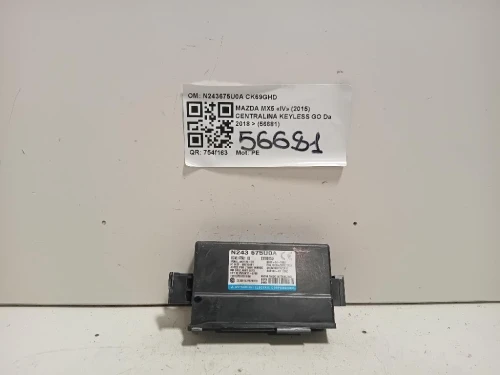 Centralina Keyless GO N243675U0A Mazda MX5 IV 2015