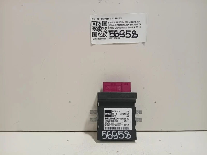 Centralina Mandata Carburante 16147301554 Bmw Serie 5 E60 Berlina 2004