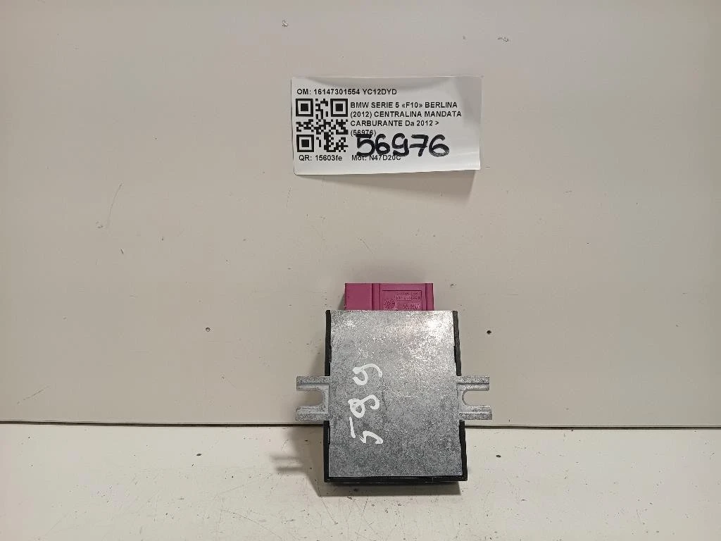 Centralina Mandata Carburante 16147301554 Bmw Serie 5 F10 Berlina 2012