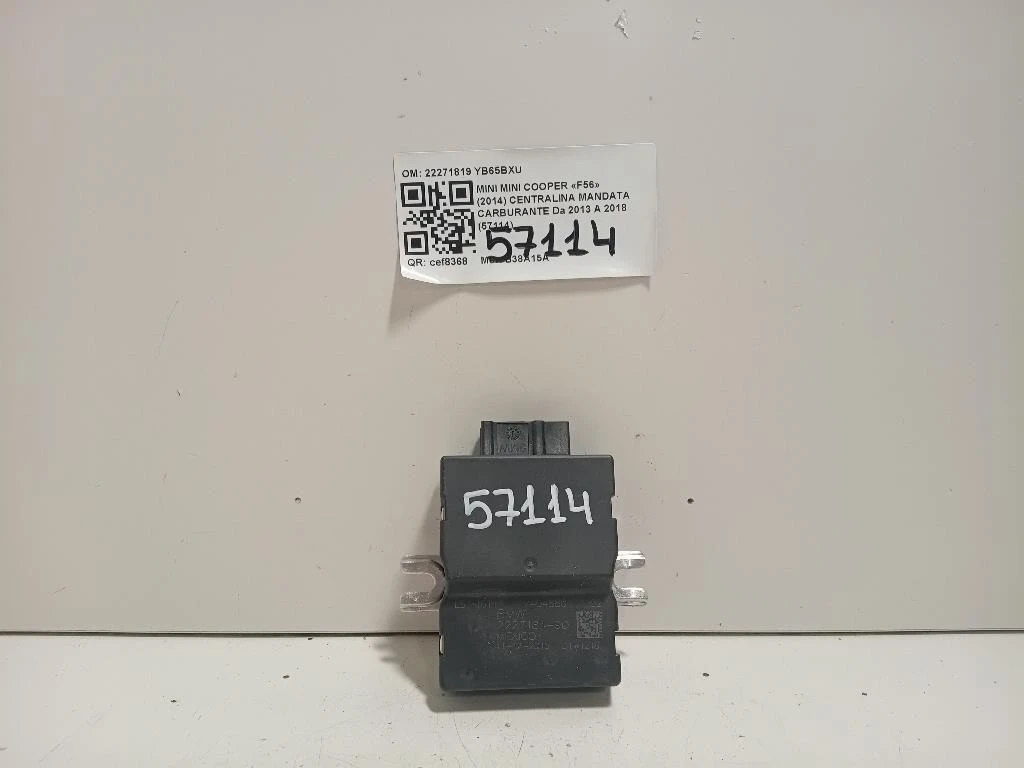 Centralina Mandata Carburante 22271819 Mini MINI Cooper F56 2014