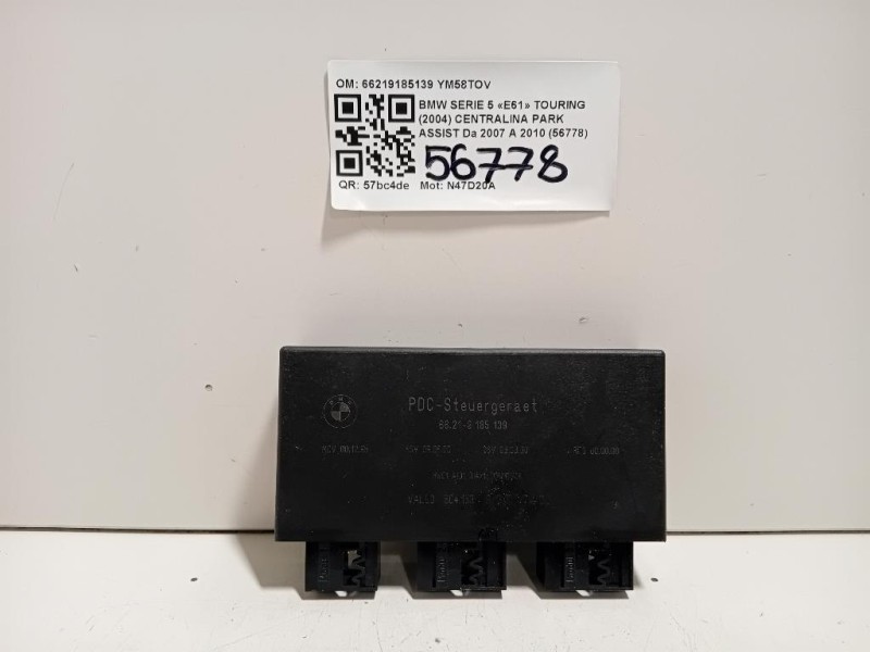 Centralina PARK Assist 66219185139 Bmw Serie 5 E61 Touring 2004