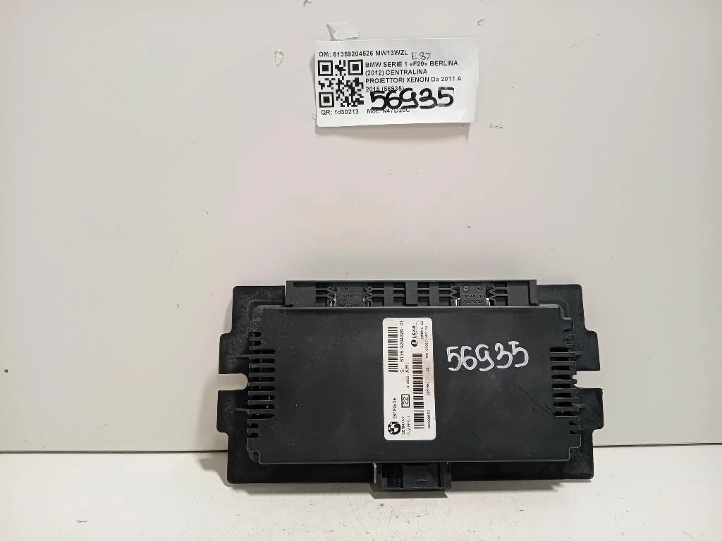 Centralina Proiettori Xenon 61359204526 Bmw Serie 1 E87 Berlina 2005