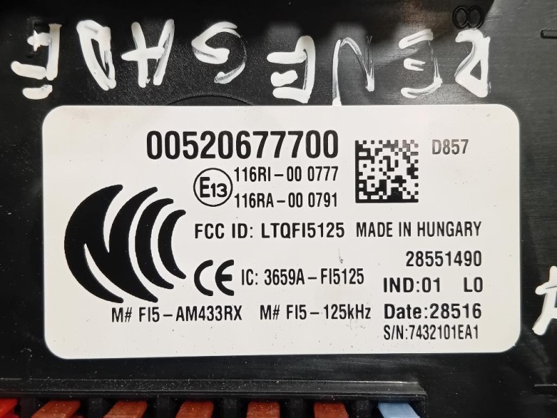 Centralina Scatola Fusibili 00520677700 Jeep Renegade 2015