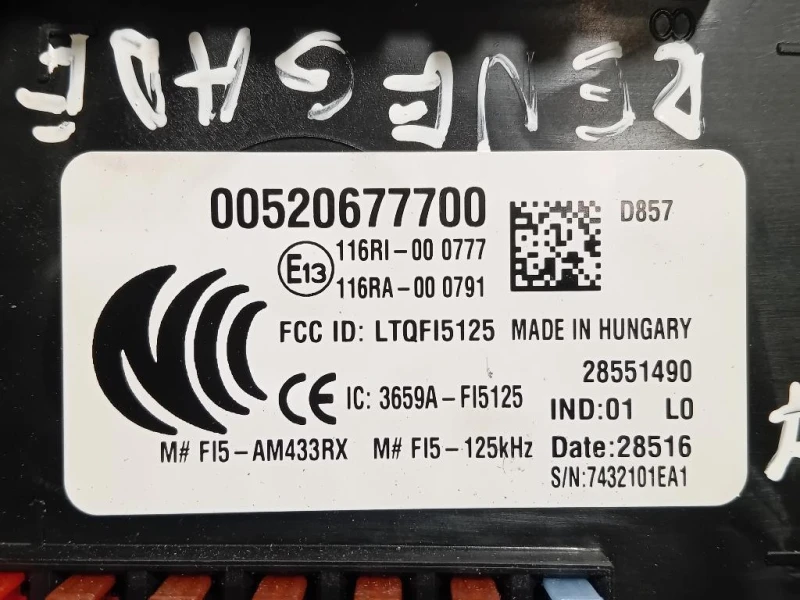 Centralina Scatola Fusibili 00520677700 Jeep Renegade 2015