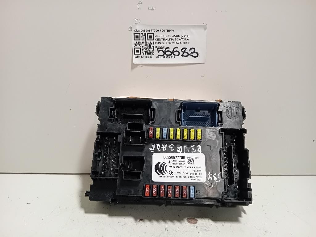 Centralina Scatola Fusibili 00520677700 Jeep Renegade 2015