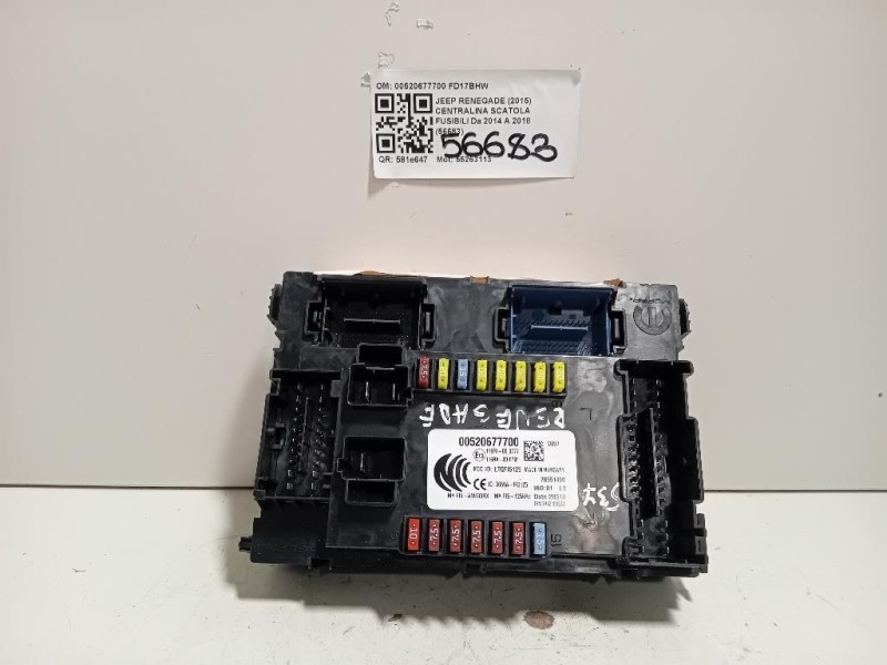 Centralina Scatola Fusibili 00520677700 Jeep Renegade 2015