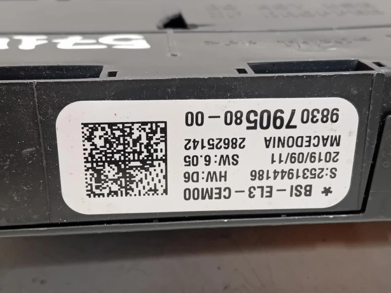 Centralina Scatola Fusibili 9830790580 Opel Vivaro C 2019