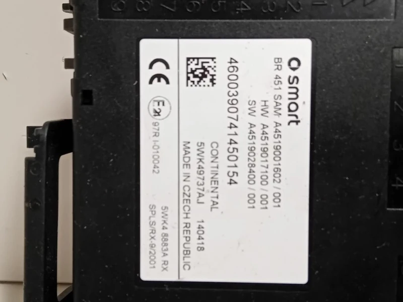 Centralina Scatola Fusibili A4519001602 Smart Fortwo Cabrio 451 2010