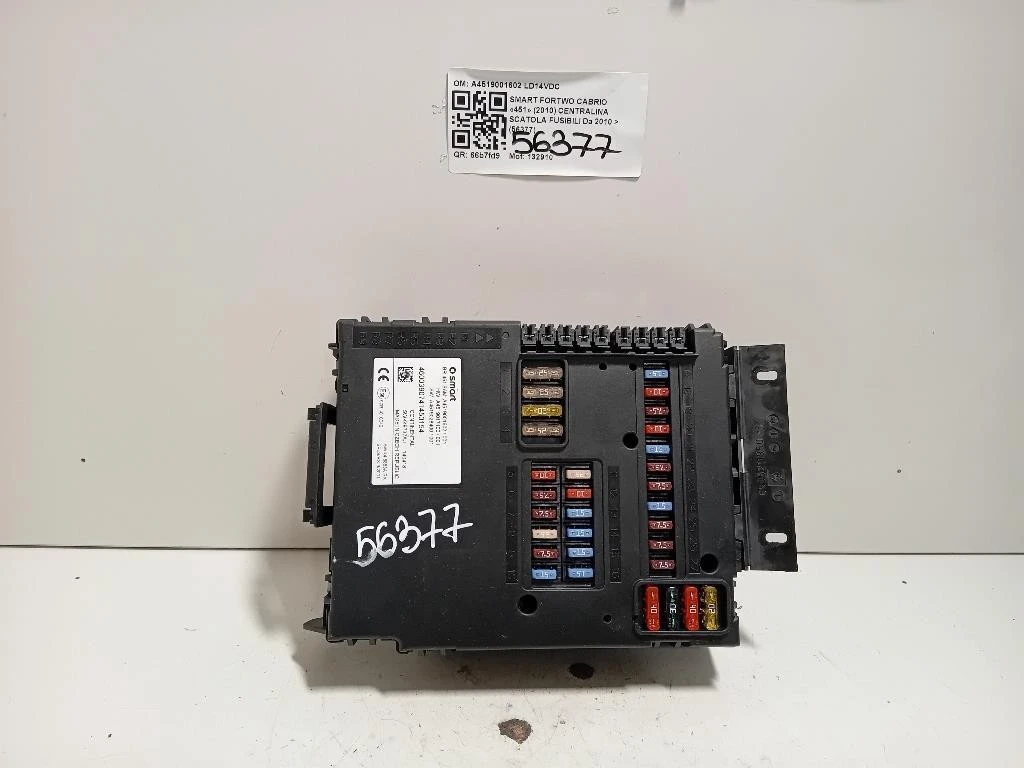 Centralina Scatola Fusibili A4519001602 Smart Fortwo Cabrio 451 2010