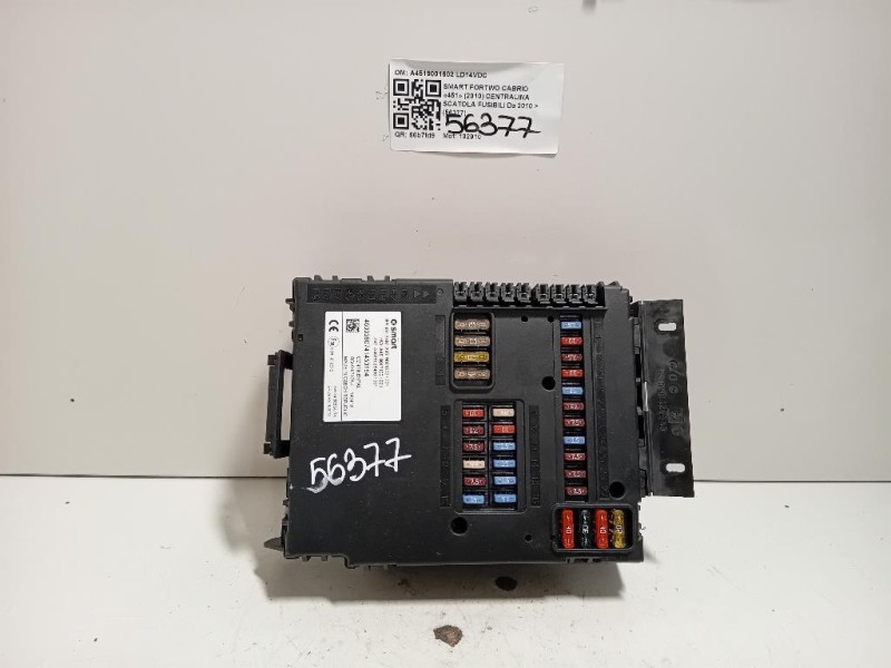 Centralina Scatola Fusibili A4519001602 Smart Fortwo Cabrio 451 2010