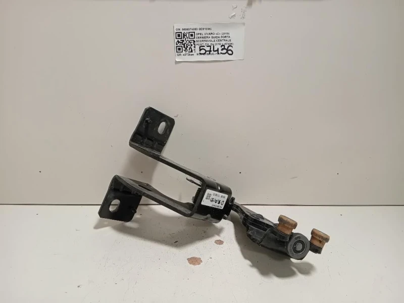 Cerniera Guida Porta Scorrevole Centrale POST DX 9808074880 Opel Vivaro C 2019