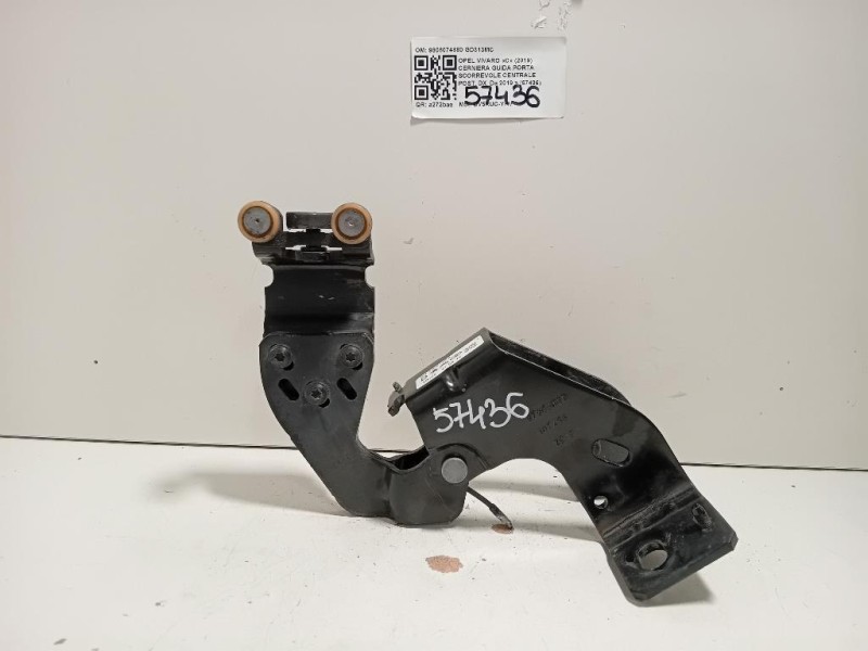 Cerniera Guida Porta Scorrevole Centrale POST DX 9808074880 Opel Vivaro C 2019