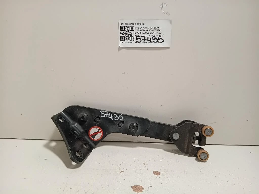 Cerniera Guida Porta Scorrevole INF POST DX 98080758 Opel Vivaro C 2019