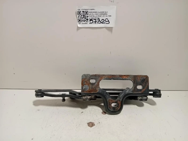 Cerniera Portello POST DX 1707500072 Mercedes Classe SLK R170 1997