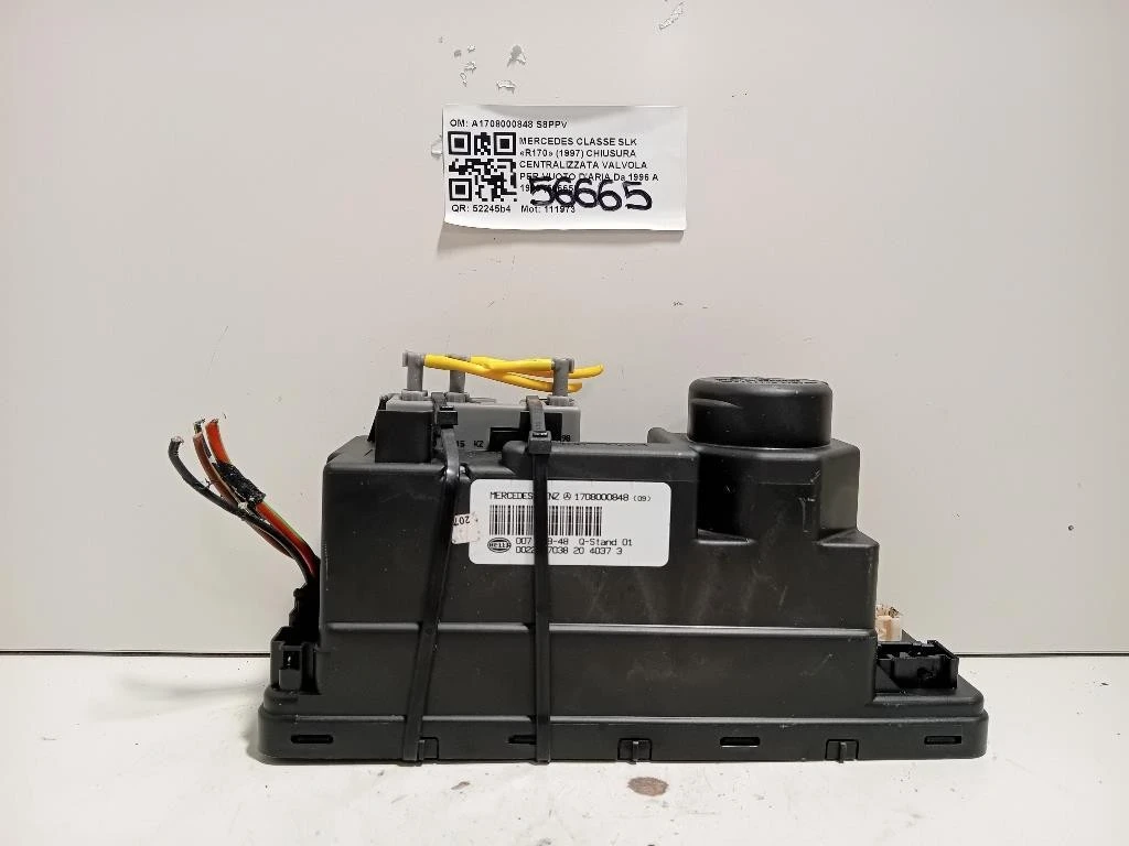 Chiusura Centralizzata Valvola PER Vuoto Daria A1708000848 Mercedes Classe SLK R170 1997