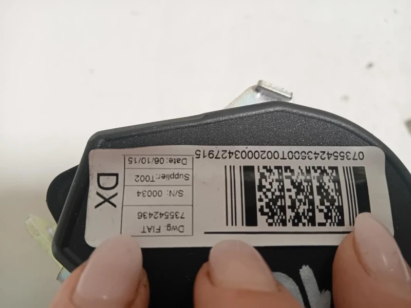 Cintura DI Sicurezza Sedile ANT DX 735542436 Fiat Doblò III 2015