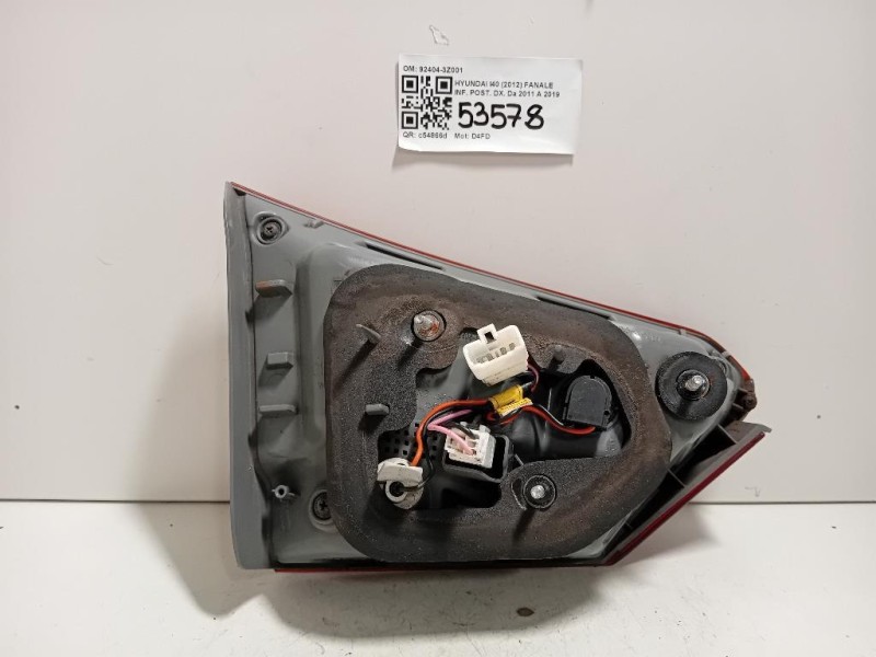 Fanale INF POST DX 92404-3Z001 Hyundai I40 2012