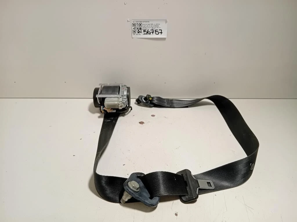 Cintura DI Sicurezza Sedile ANT SX 609979500 Dacia Duster I 2014