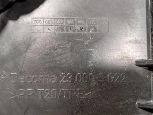 Convogliatore ARIA 230000022 Mercedes Classe B W245 2006