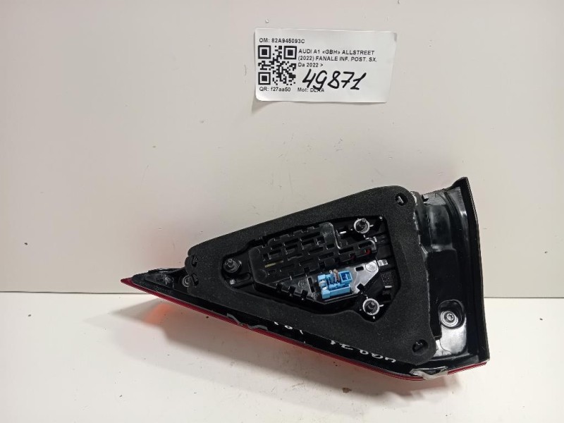 Fanale INF POST SX 82A945093C RE28990002 RI28990002 LED Audi A1 GBA Sportback 2018