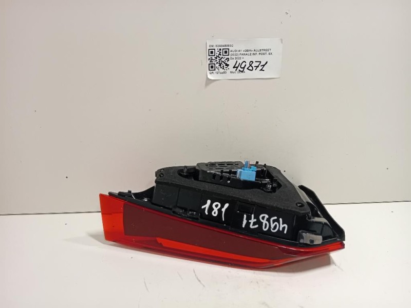 Fanale INF POST SX 82A945093C RE28990002 RI28990002 LED Audi A1 GBA Sportback 2018