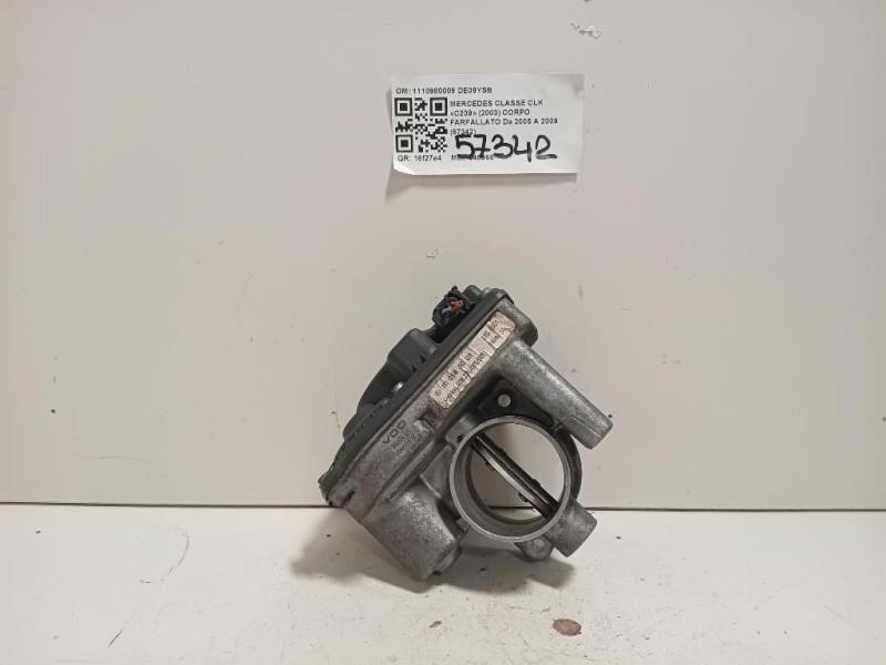 Corpo Farfallato 1110980009 Mercedes Classe CLK C209 2003