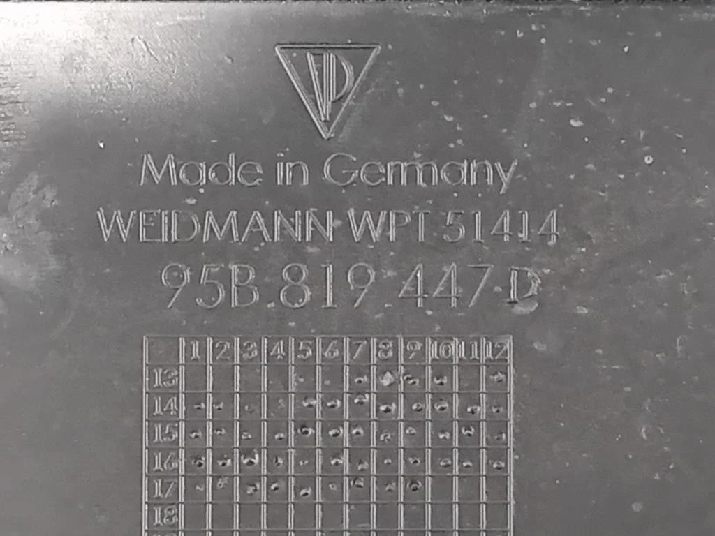 Cunetta Acqua Sottoparabrezza 95B819447B Porsche Macan I 2014