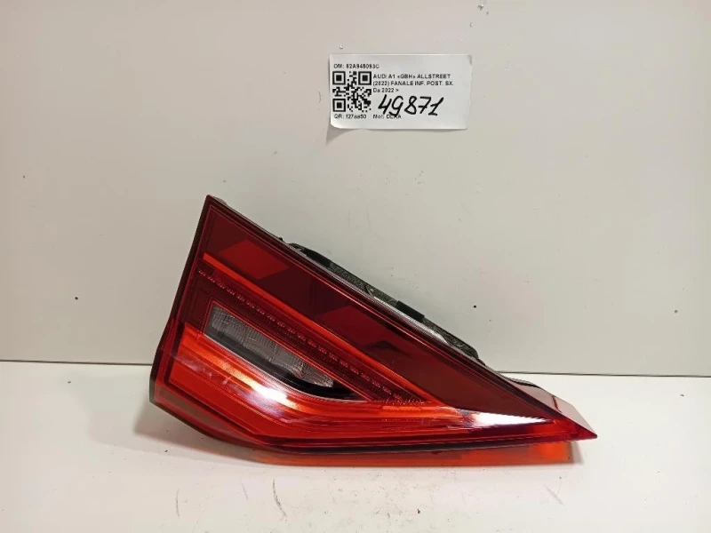Fanale INF POST SX 82A945093C RE28990002 RI28990002 LED Audi A1 GBA Sportback 2018