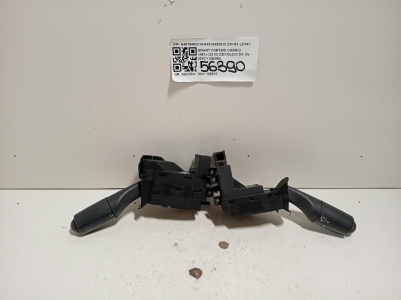 Devioluci DX A4515450310A4515450510 DX+SX Smart Fortwo Cabrio 451 2010