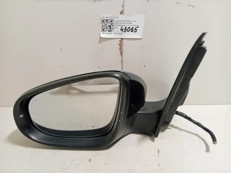 Retrovisore Esterno ANT SX 5K0 857 501 CS Volkswagen GOLF VI 2009