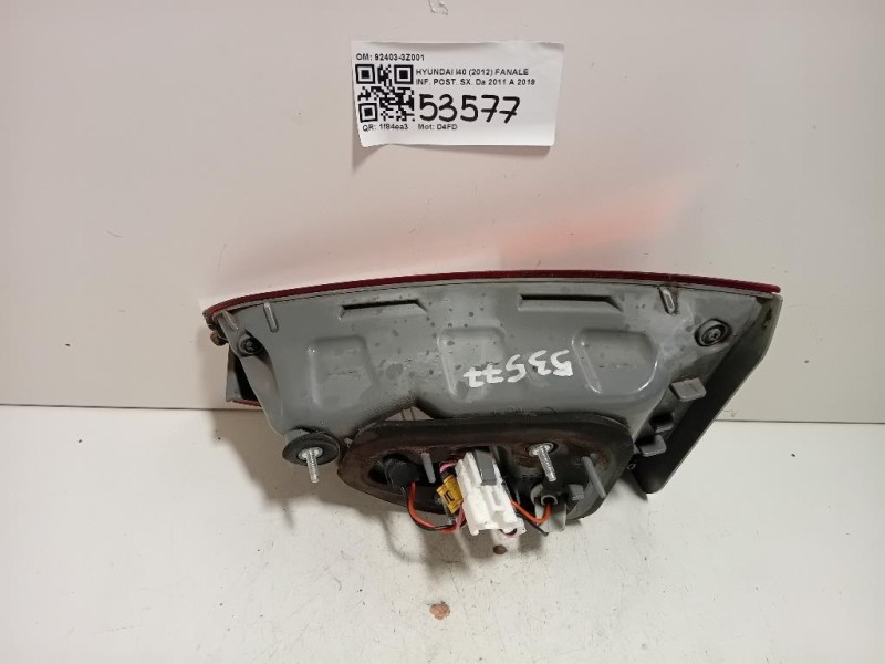 Fanale INF POST SX 92403-3Z001 Hyundai I40 2012