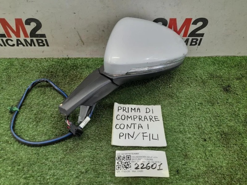 Retrovisore Esterno ANT SX 13 FILI 5G1857507EA9B9 Volkswagen GOLF VII 2017