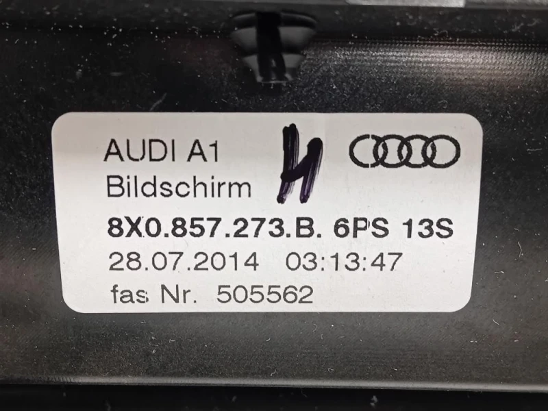 Display Multimediale 8X0857273B Audi A1 8XK 2015