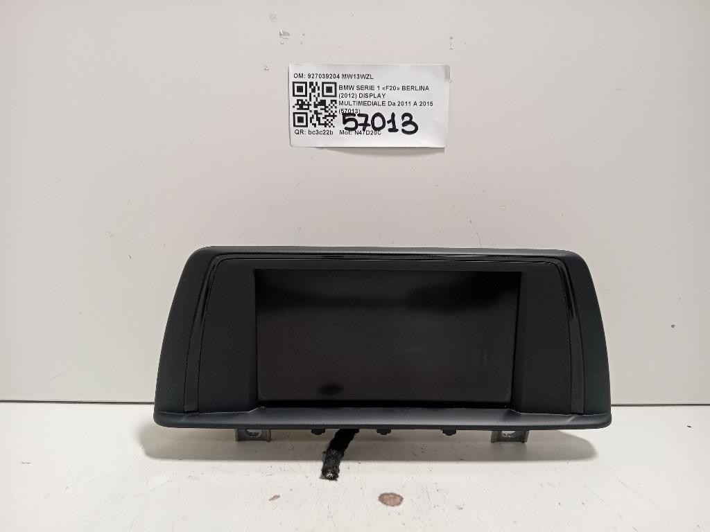 Display Multimediale 927039204 Bmw Serie 1 F20 Berlina 2012