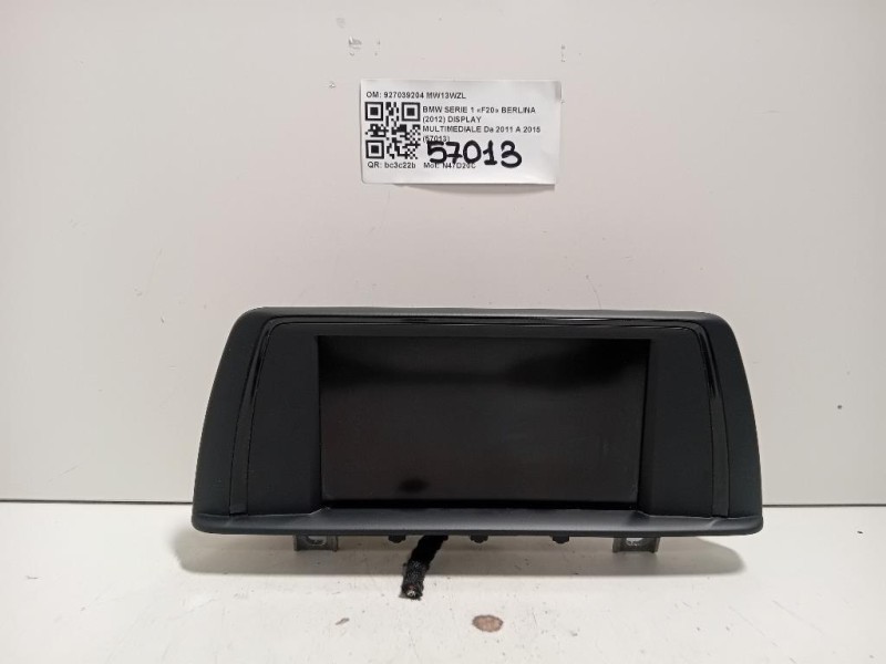 Display Multimediale 927039204 Bmw Serie 1 F20 Berlina 2012